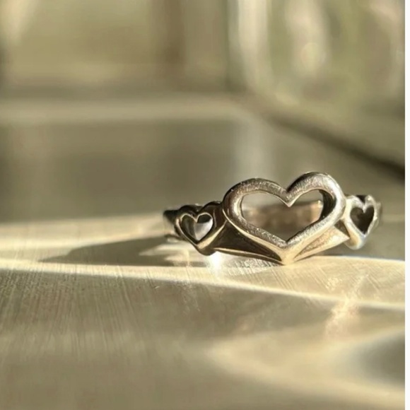 Artisan Jewelry - Heart Shaped Sterling Silver Ring